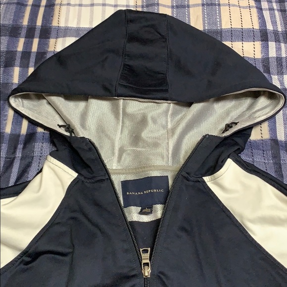 Banana Republic navy blue hoodie L - Picture 3 of 5